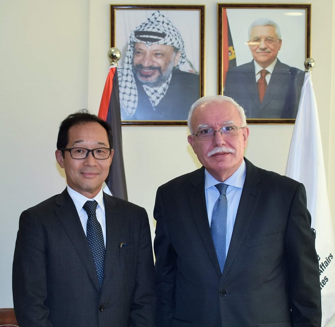 المالكي يتسلم نسخة من أوراق تعيين ممثل اليابان لدى دولة فلسطين-الحياة الجديدة