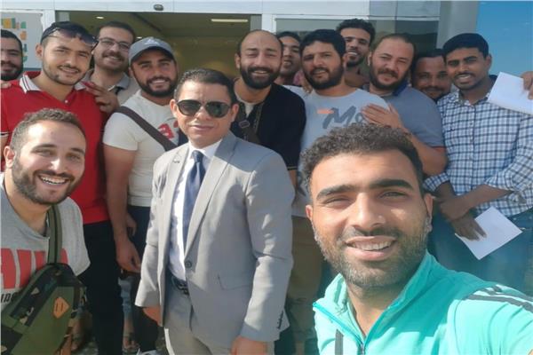 انهاء مشكلة ١٤ عامل مصري بالسعودية 