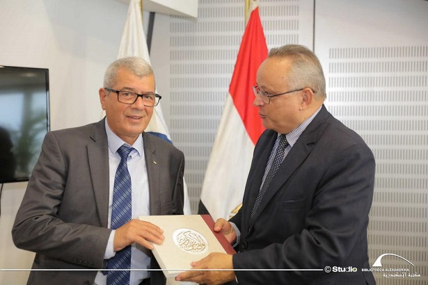 مكتبة الاسكندرية تعرب عن استعدادها لتقديم المساندة في تأسيس المكتبة الوطنية الفلسطينية-الحياة الجديدة
