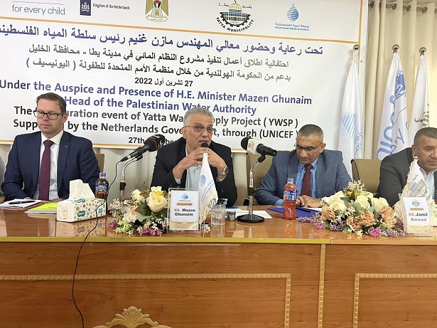 استئناف العمل في مشروع شبكة المياه في يطا-الحياة الجديدة