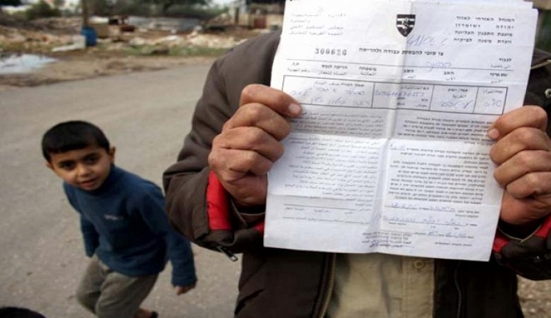 الاحتلال يخطر بوقف العمل والبناء في ثمانية منازل شمال سلفيت-الحياة الجديدة