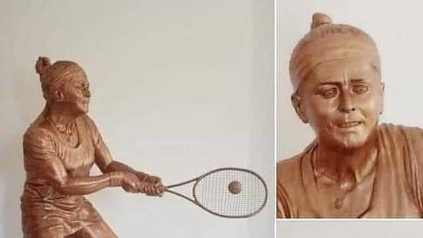 “أنس جابر بسن الشيخوخة”.. تمثال لبطلة تونس يثير السخرية