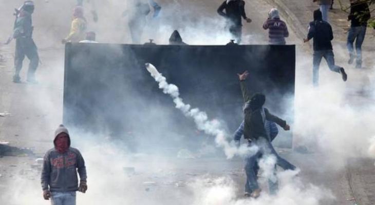 إصابات بالاختناق خلال مواجهات مع الاحتلال في بلدة الساوية-الحياة الجديدة