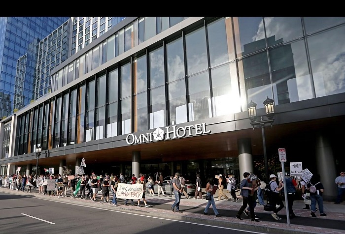 تظاهرة تطالب بإغلاق مؤسسات أميركية تمول الاستيطان-الحياة الجديدة