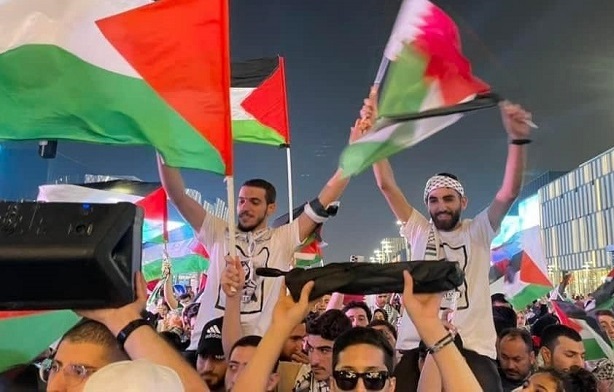 فلسطين حاضرة في فعاليات كأس العالم-الحياة الجديدة