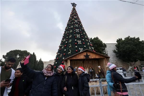 بعد عامين من الحزن.. «بيت لحم» تستقبل فرحة الميلاد بالموسيقى والطبول | صور