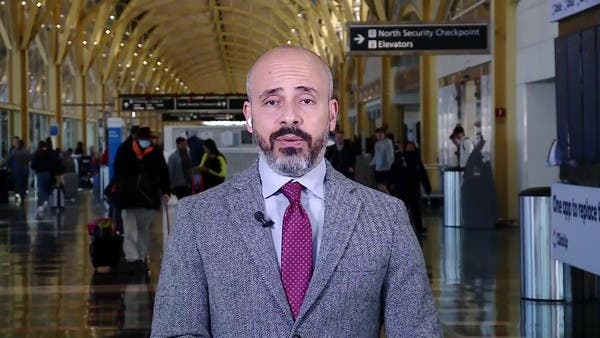 العربية بجولة في مطار رونالد ريغن لرصد حركة المسافرين التي تأثرت بالعاصفة الثلجية