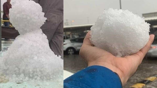 شاهد كيف ارتدت الكويت حلة بيضاء حين غمرتها الثلوج لأول مرة