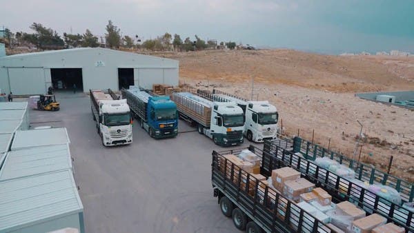 الأردن يرسل قافلة مساعدات من 14 شاحنة إلى سوريا لتوزيعها على منكوبي الزلزال