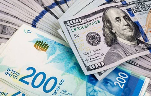 الشيكل يهوي لأدنى مستوى في 4 سنوات أمام الدولار متجاهلاً رفع الفائدة