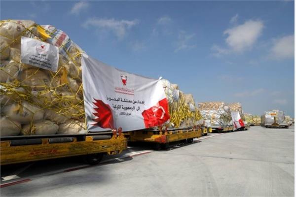البحرين ترسل الشحنة الثانية من المساعدات الإغاثية إلى ضحايا زلزال تركيا