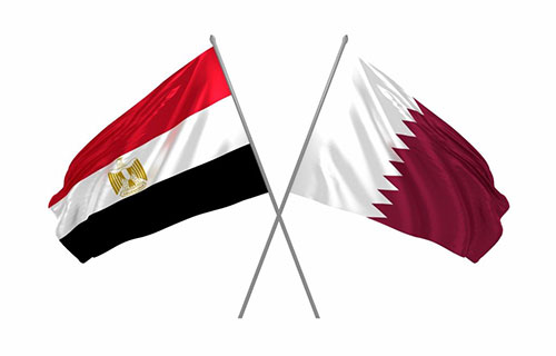 مصر وقطر تتعهدان بتعزيز التبادل التجاري