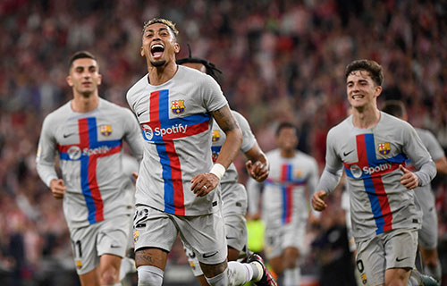برشلونة يحقق فوزاً صعباً على بلباو وسوسييداد يواصل نزيف النقاط
