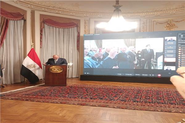 سامح شكري: نعمل علي تهدئة الصراعات وتسويتها سلميا