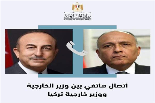 سامح شكري يهنئ وزير خارجية تركيا بحلول شهر رمضان المبارك
