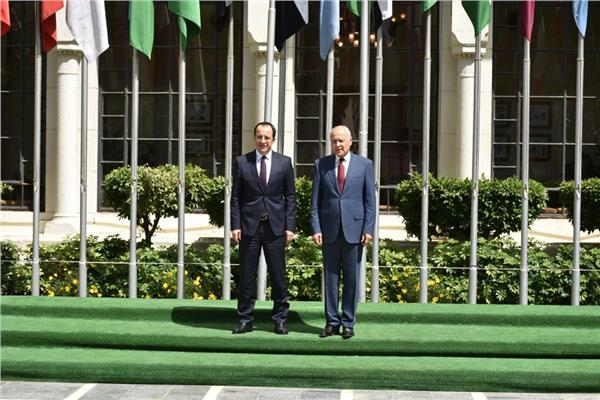 أبو الغيط يستقبل رئيس جمهورية قبرص بالجامعة العربية