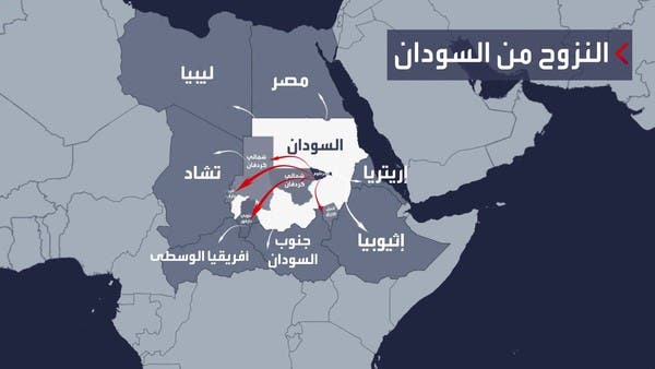 استمرار عمليات النزوح الداخلي والخارجي في السودان مع تدهور الأوضاع الأمنية