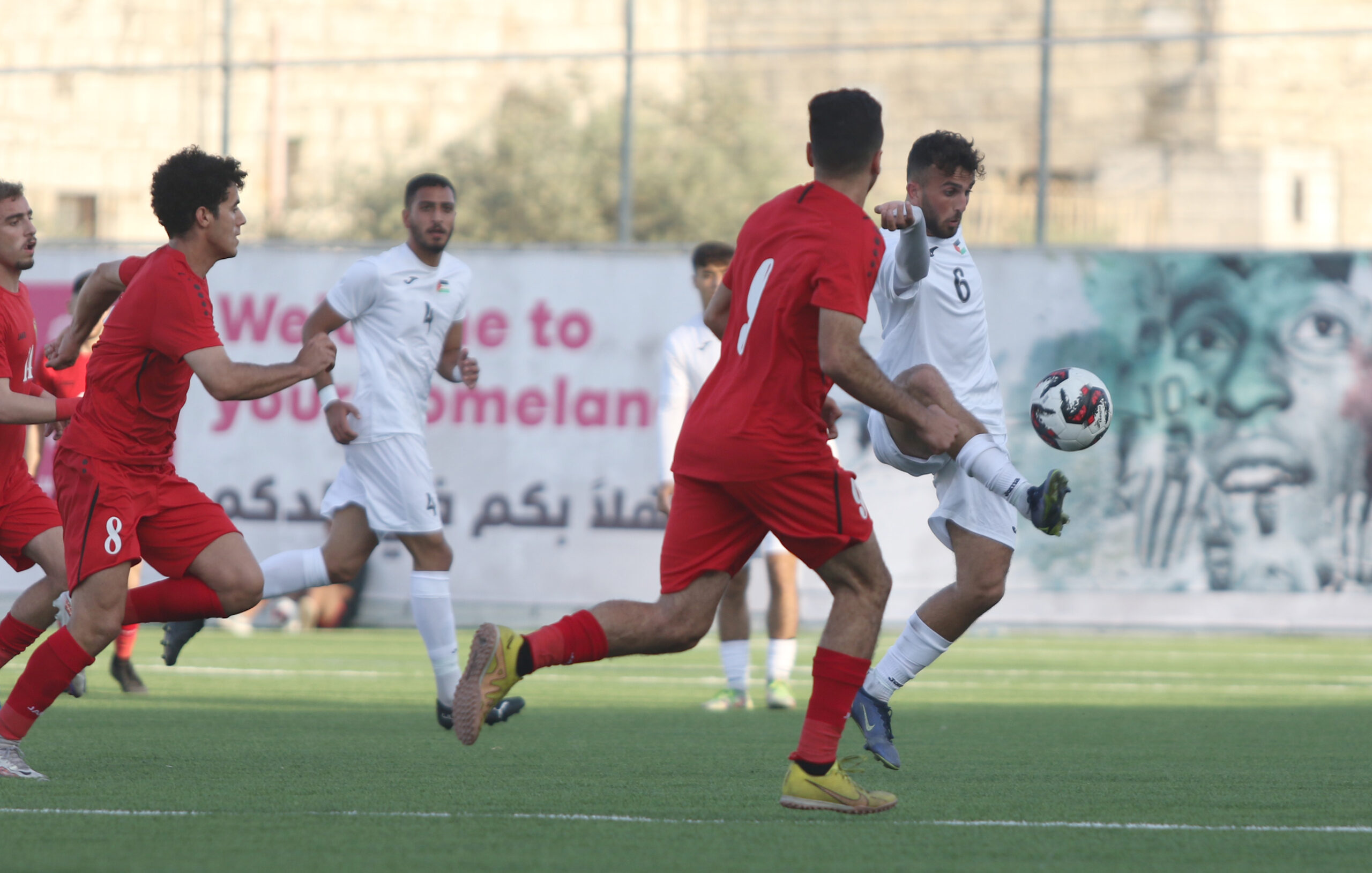 الأولمبي الأردني يفوز على منتخبنا الفلسطيني في مباراة احياء ذكرى النكبة