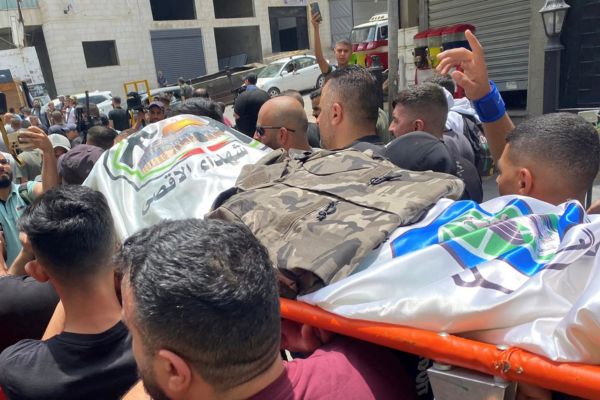 جنين تشيع جثمان الشهيد أشرف ابراهيم-الحياة الجديدة