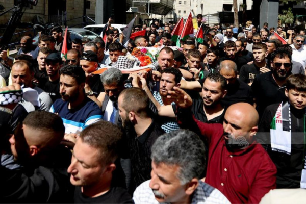 النبي صالح تشيع طفلها محمد التميمي-الحياة الجديدة