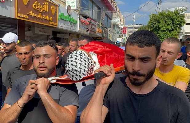 جماهير غفيرة في جنين وطوباس تشيع جثامين الشهداء الخمسة-الحياة الجديدة