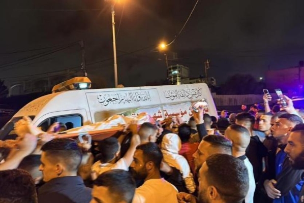 أهالي حوسان يشيعون جثمان الشهيد زكريا زعول-الحياة الجديدة