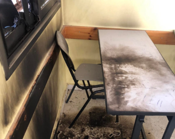 حرق صف في مدرسة عوريف جريمة احتلالية بشعة-الحياة الجديدة