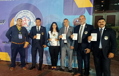 “منى عابد” أول حكم فلسطيني يحصل على شارة التحكيم الدولي في “الووشو كونغ فو”