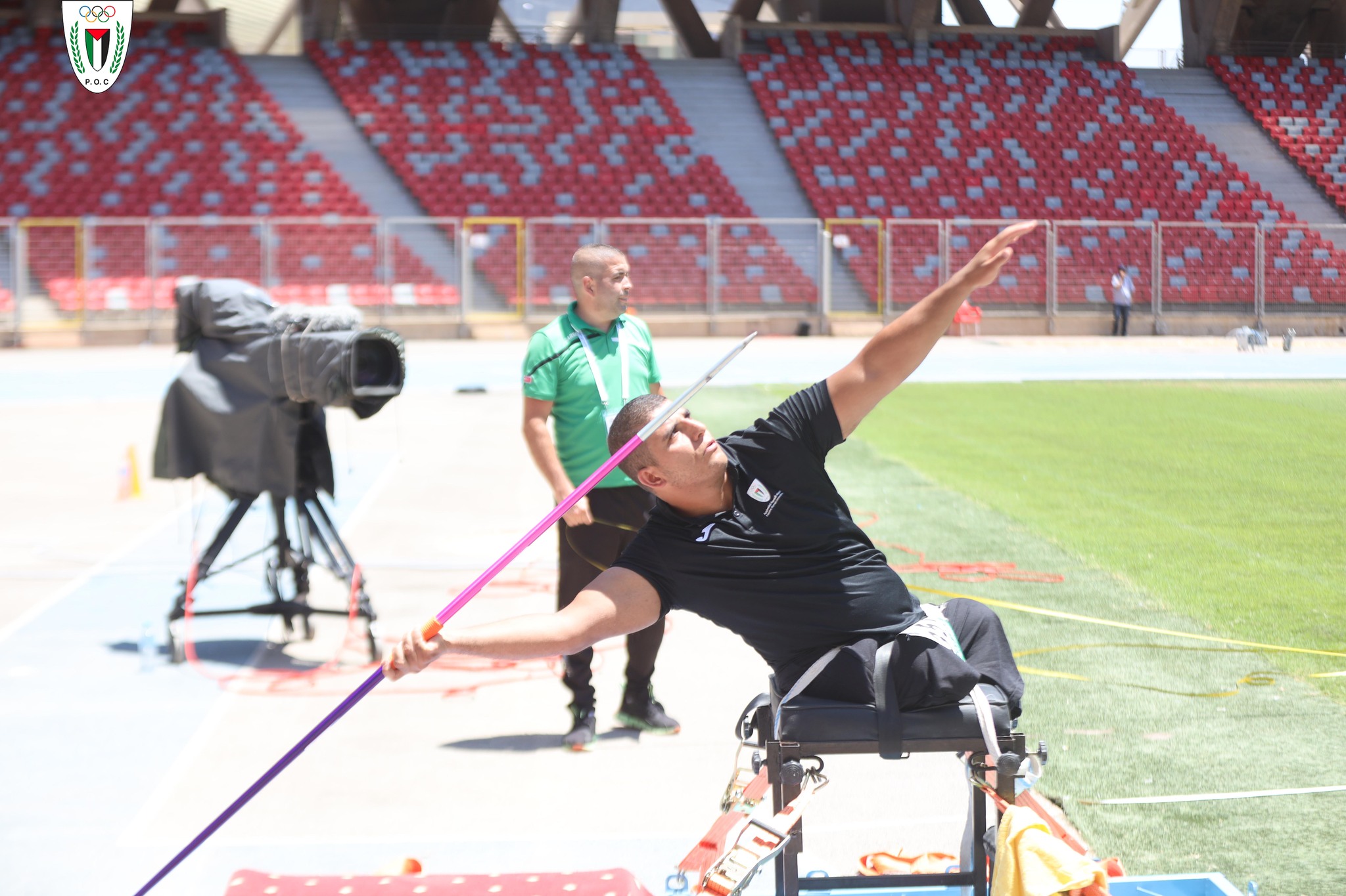 “فدائي العاب القوى لذوي الهمم يفتتح مشاركته في دورة الألعاب العربية