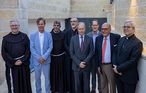 الاحتفال بافتتاح المجمع الرياضي وبركة السباحة في مدرسة تراسنطا الثانوية