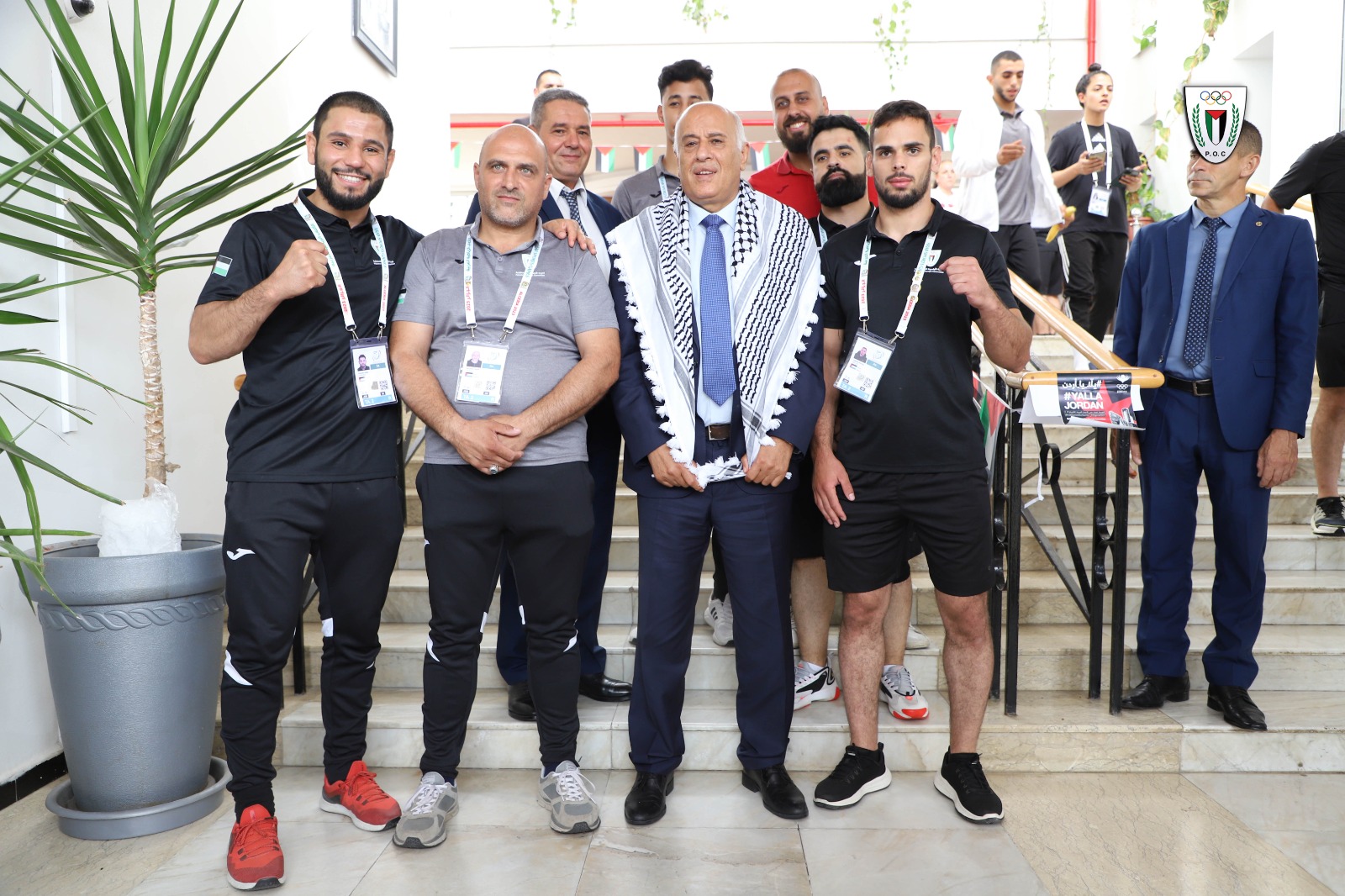 الفريق الرجوب يطمئن على بعثة فلسطين المشاركة في دورة الألعاب العربية بالجزائر