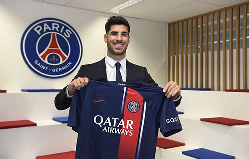 جناح ريال مدريد السابق أسنسيو ينضم للفريق الباريسي