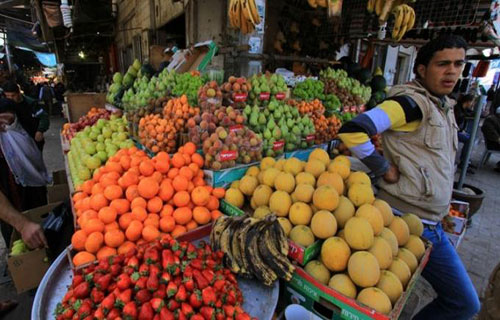 نقص الفواكه المستوردة يرفع أسعارها في غزة