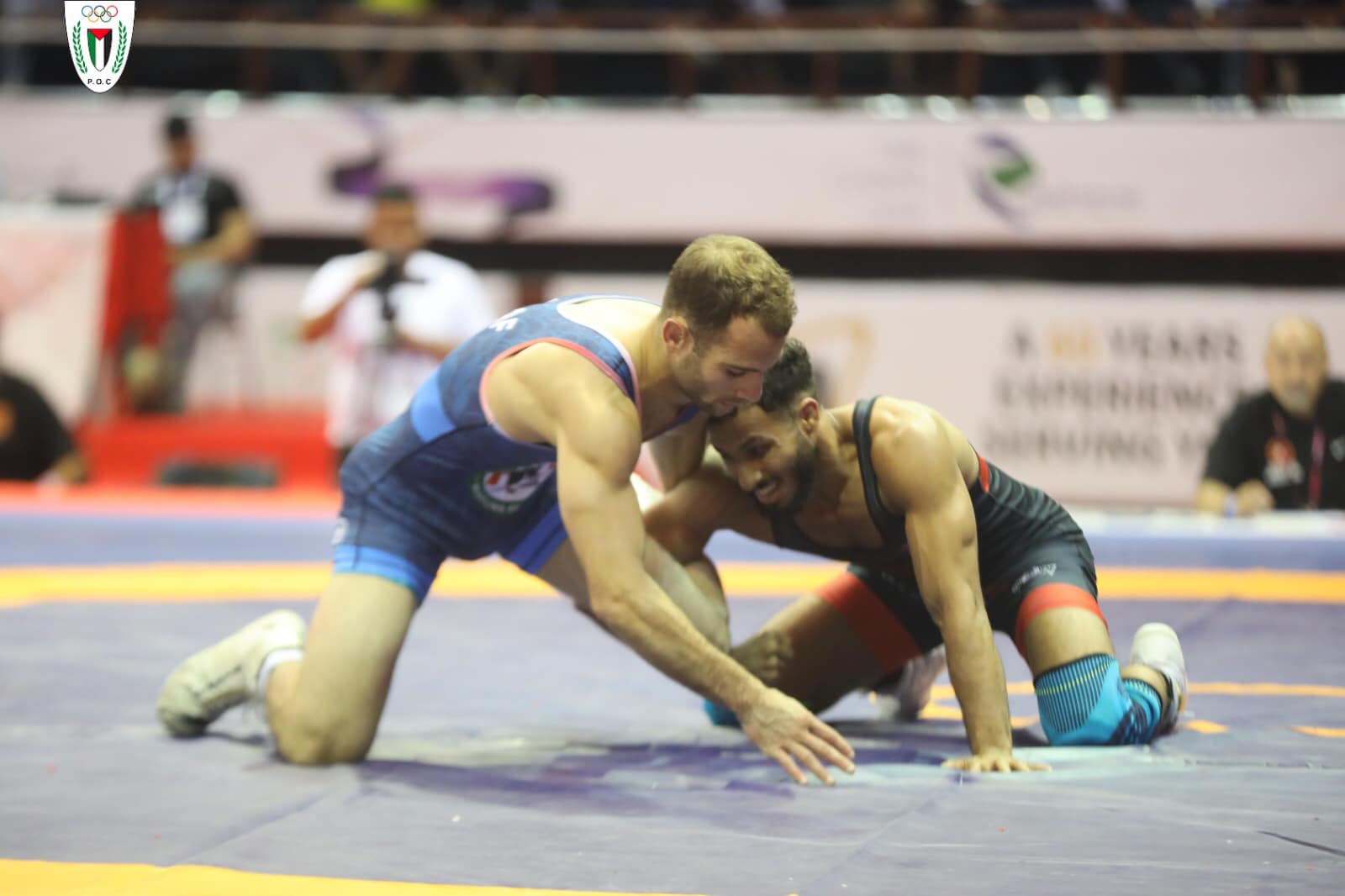 البطل عبد الله عساف يحرز برونزية المصارعة الأولى لفلسطين