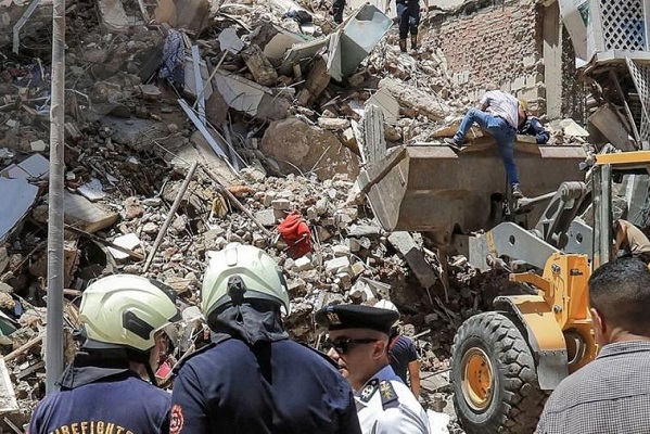 6 قتلى إثر انهيار مبنى في منطقة حدائق القبة بالقاهرة-الحياة الجديدة