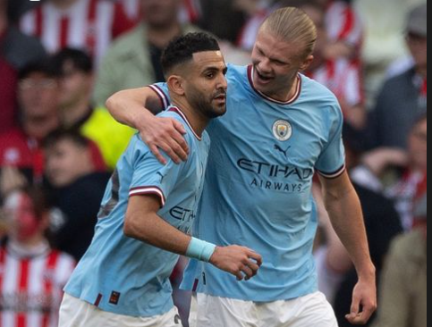 هالاند يوجه رسالة الى محرز بعد انتقاله للدوري السعودي