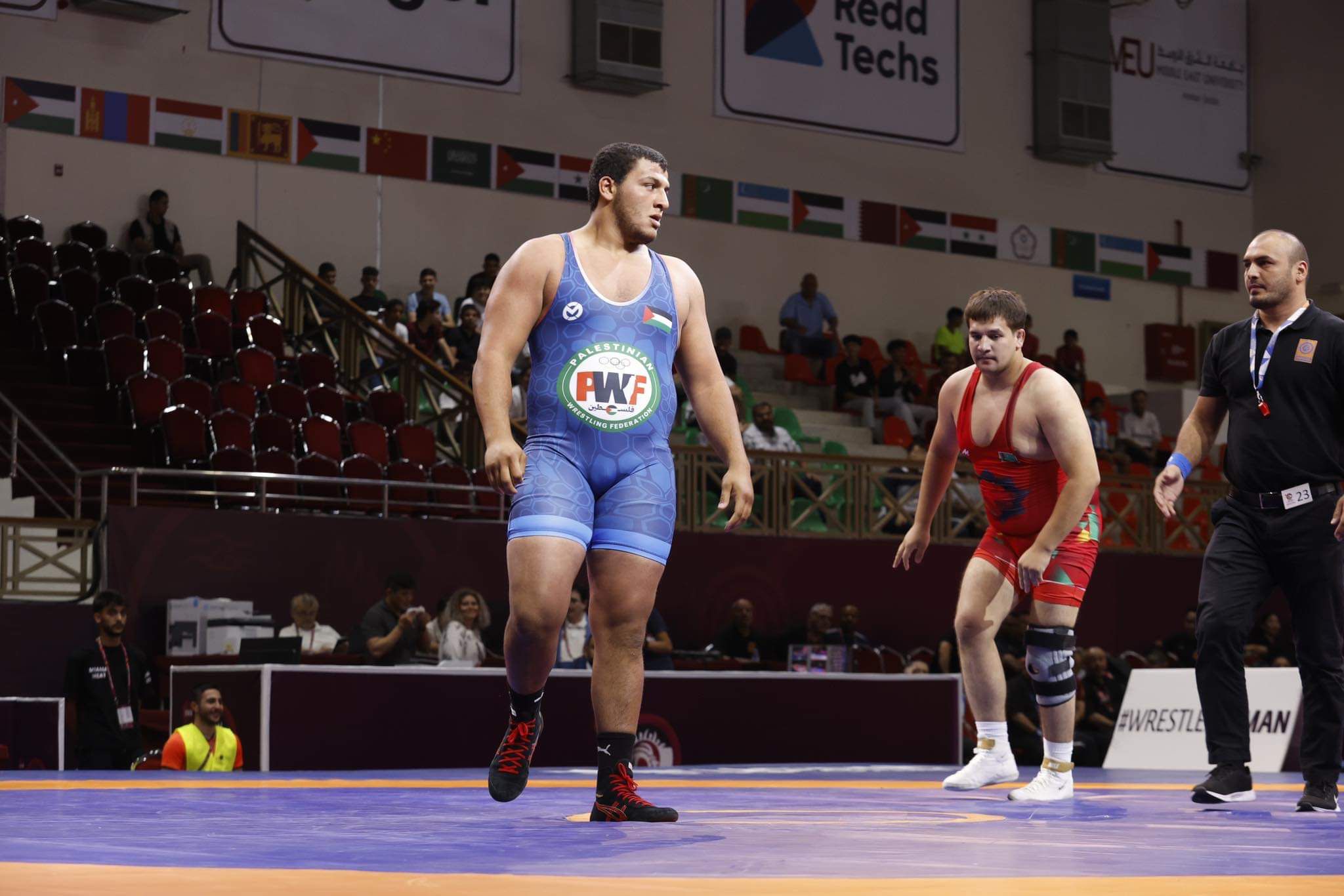 ليث إبراهيم يحل خامساً في وزنه