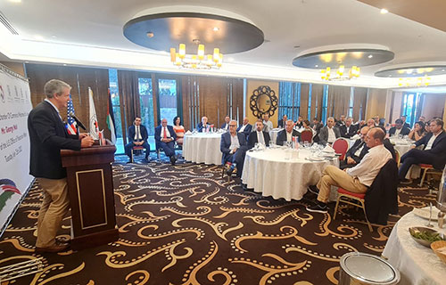 غرفة التجارة الفلسطينية الأميركية تستضيف رئيس المكتب الأميركي للشؤون الفلسطينية