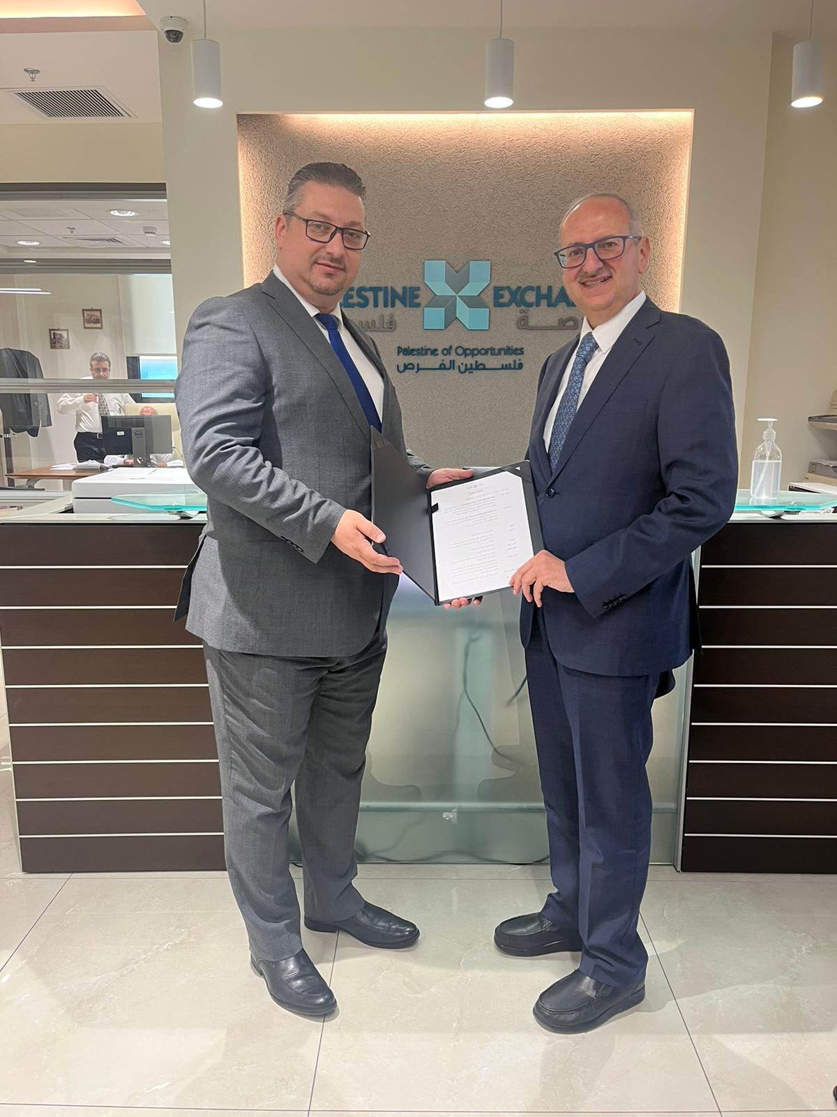 الاعتماد المالي الاستثماري للوساطة المالية توقع اتفاقية بدء تقديم خدماتها في بورصة فلسطين-الحياة الجديدة