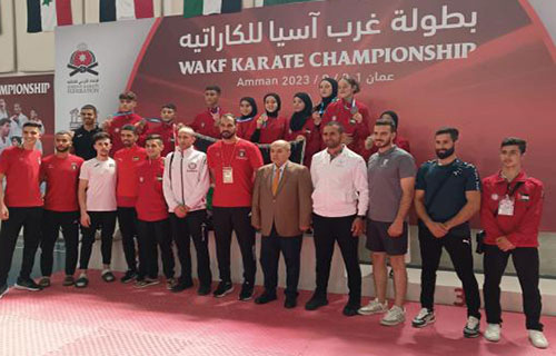 فلسطين تحصد 11 ميدالية في بطولة غرب آسيا للكاراتيه