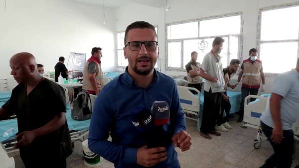 العربية في كلية القانون بـ”درنة” بعد تحويلها لمستشفى ميداني عقب كارثة السيول