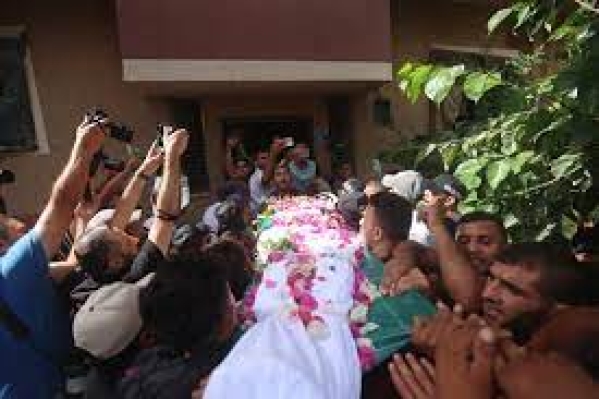 تشييع جثمان الشهيد رضوان شرق خان يونس-الحياة الجديدة