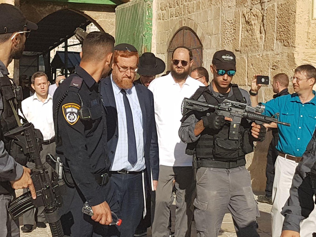 المتطرف “غليك” يقود اقتحام المستوطنين للمسجد الأقصى وسط اجراءات مشددة-الحياة الجديدة