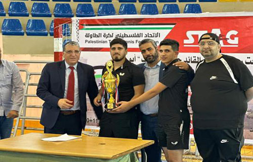 نادي القدس يُتوج بلقب بطولة فلسطين لزوجي كرة الطاولة