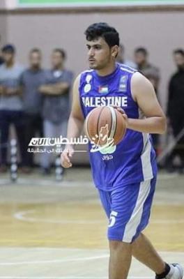 استشهاد باسم النباهين لاعب فريق خدمات البريج لكرة السلة