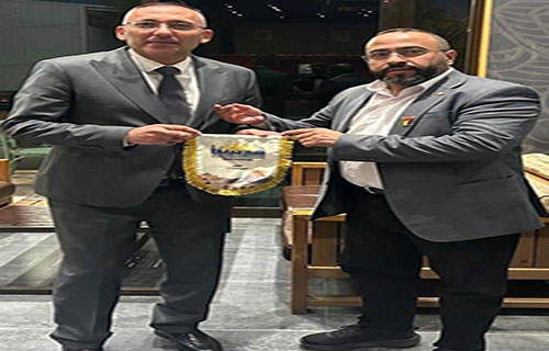 سفير فلسطين في بغداد يستقبل بعثة مركز شعفاط للكبادي