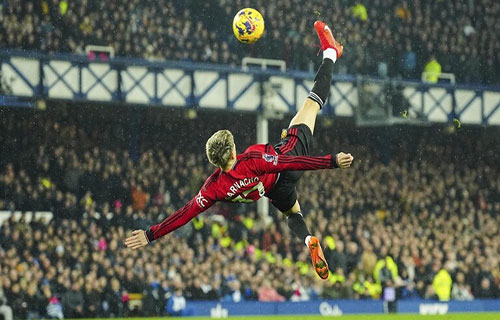 برونو فرنانديز يتوقع مستقبلا عظيما لجارناتشو بعد هدفه المذهل في إيفرتون