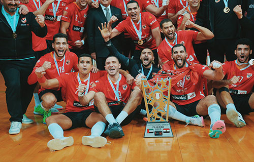 الأهلي يتوج بكأس السوبر المصري لكرة اليد