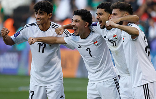 العراق يتبوأ القمة بعلامة كاملة واليابان تؤمن تأهلها