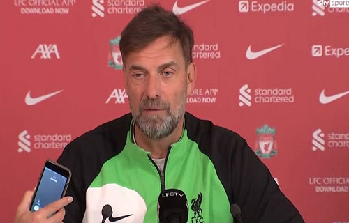 كلوب يطالب ليفربول الفوز بجميع لقاءاته تحسباً من مانشستر سيتي